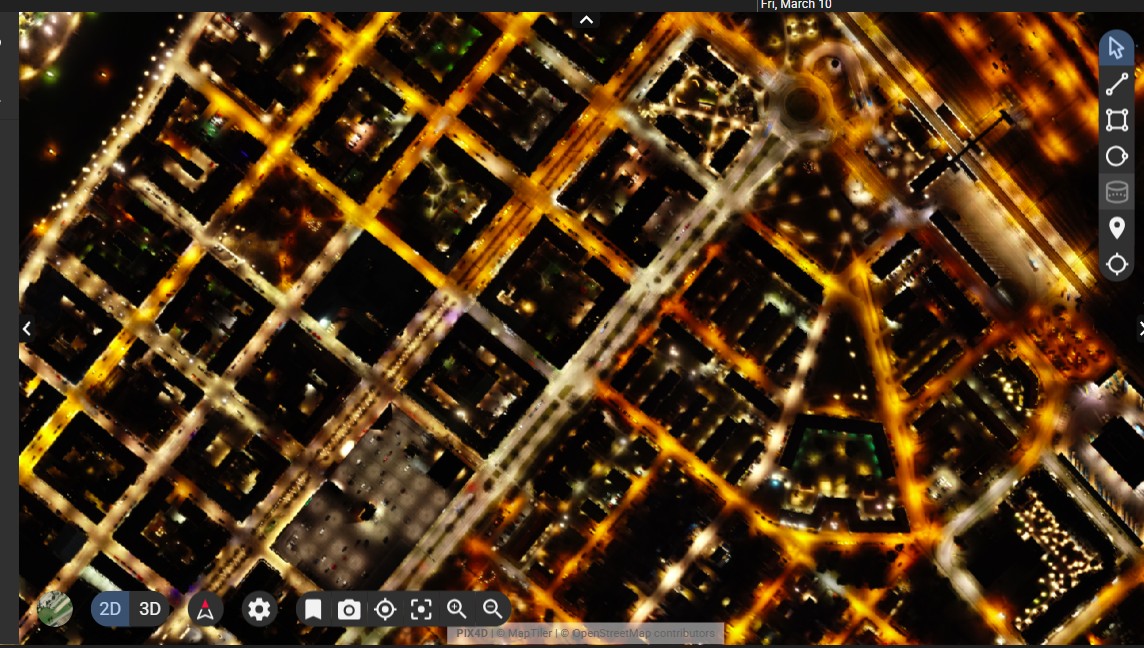 Nattkartering med drönare för analys av ljusföroreningar, trygghet och biologiska stråk